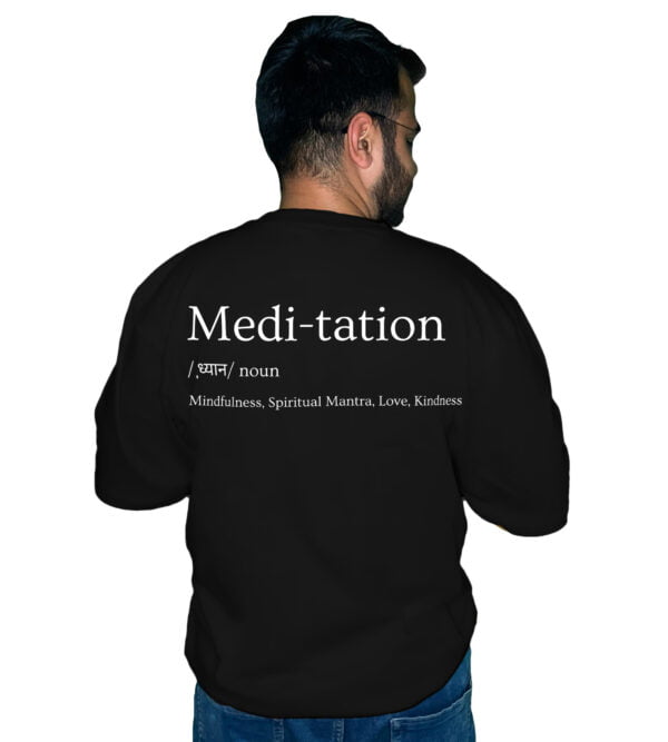 Meditation with Smile Premium Combo Oversize Tshirt (Pack of 2) - Image 2