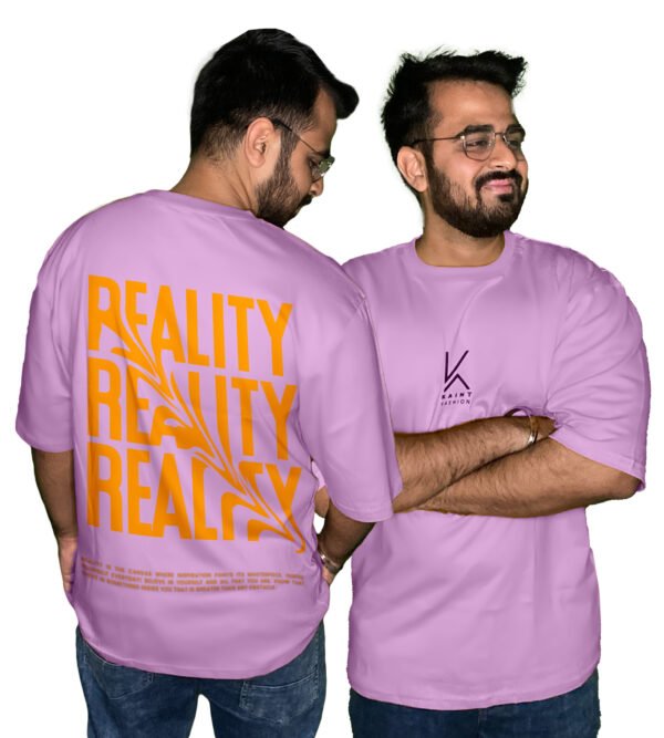 Reality - Believe In Yourself Loosed Fit T-shirt | Cool Printed T-shirts for Men | Pure Cotton | Drop Shoulder| Round Neck