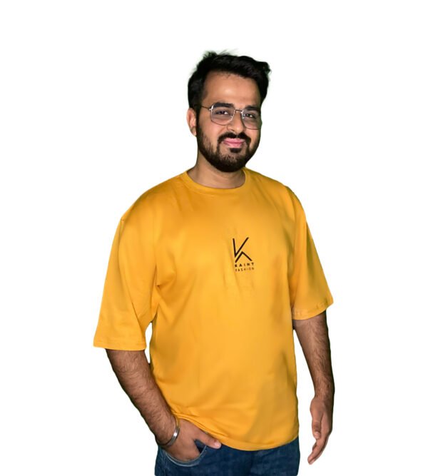 Smiley is Funky - Oversized T-Shirt | High Quality Baggy Fit T-shirt | Trendy Print | Pure Cotton | Best Fabric - Image 3