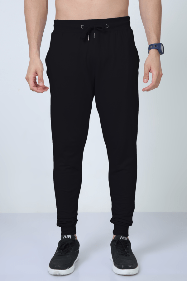 Kaint Fashion Unisex  Solid Black Joggger