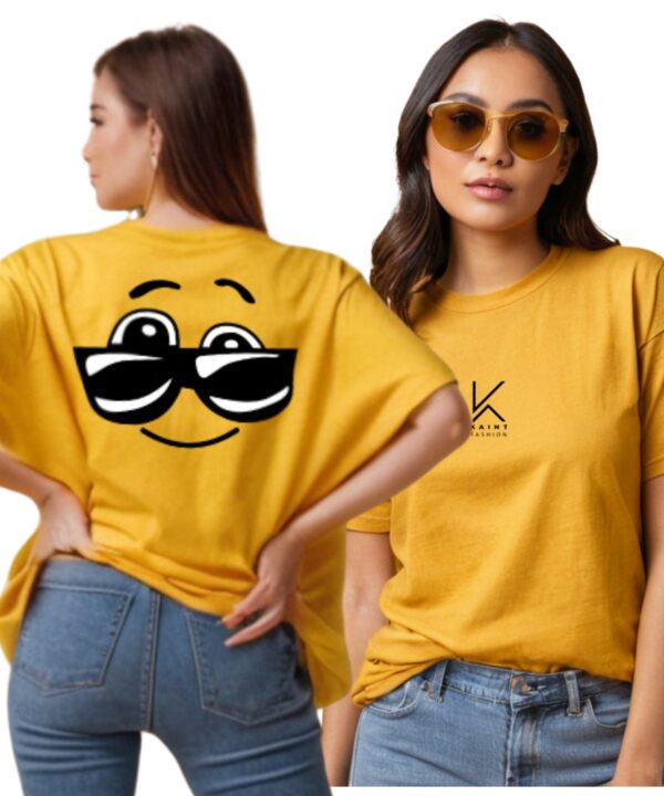 Smiley is Funky - Oversized T Shirt - Image 4